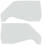 Door Glass, Front, 1965-68 Bonn/Cat 4-Dr. Sedan/SW, Pair