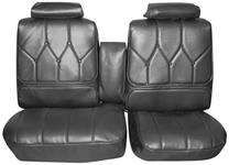 Seat Upholstery, 1971-72 Riviera, Custom Rear