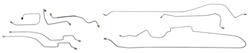 Brake Line Set, Rear of Crossmember, 1963-64 Bonneville, Manual