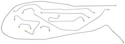 Brake Line Set, Power, 1959-60 Bonneville Exc. Station Wagon