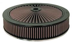 Air Filter, K&N X-Stream, 14" X 4-3/4", Drop Base