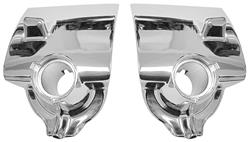 Wiper Escutcheons, Chrome, 1955-56 Cadillac, Pair