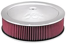 Air Cleaner, K&N, 14" X 5", Chrome