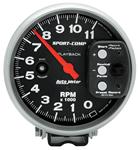 Gauge, Pedestal Tachometer, AutoMeter, 5", 11,000RPM, w/RPM Playback