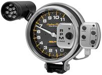 Gauge, Pro-Stock Pedestal Tach. AutoMeter, 5", 11,000 RPM, w/Shft Lt & RPM Rcll