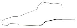 Fuel Line, Front/Rear, 1973-77 Chevelle, 3/8"