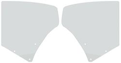 Quarter Glass, Rear, 1966-67 Chevelle/BOP Convertible, Pair