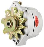 Alternator, Powermaster, 59-88 GM Cars,12SI, 80 Amp, 1V Pulley, Natural