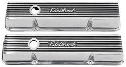 Valve Covers, Edelbrock Elite II, Chevrolet SB Perimeter Bolt, 2.93" Short