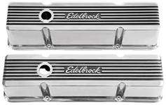 Valve Covers, Edelbrock Elite II, Chevrolet SB Perimeter Bolt, 4.4" Tall