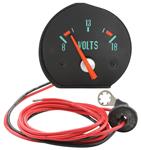 Gauge, Ammeter To Voltmeter Conversion, 1970 Chevelle/Elco/Monte SS, Green