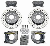 Disc Brake Set, Wilwood Dynalite MC4, Rear, 64-72 CHV, 12 Bolt w/C-Clip Elim.