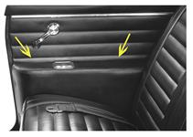 Armrest Covers, 63 Cutlass F85, Coupe Rear