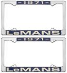 License Plate Frame, 1971 LeMans