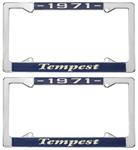 License Plate Frame, 1971 Tempest