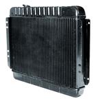 Radiator, Std Core, 1968-71 V8, 4-Row, 17" x 28-3/8", PS. Fill, 3-1/2" Mounts