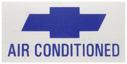 Decal, AC Warning, 1962-65 Corvair