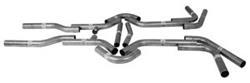 U-Fit Mandrel Bent 2-1/2" Dual Exhaust Set