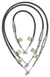 Heater Control Cables, 1966-67 GTO/Temp/LeMans, 3pc