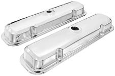 Valve Covers, 1967-77 Pontiac, Chrome W/Oil Drippers