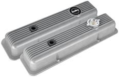 Valve Covers, Muscle Series, Holley, Small Block Chevrolet, Finned