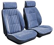 Seat Upholstery, 1984-88 Monte/Mal/GP/Cut/Rgl, Reclining Ft Buckets/Rear, Vinyl