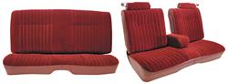 Seat Upholstery, 1982 Malibu/1982-88 MC/GP/Cut/Regal, Ft Split Bench/Rr, Vinyl