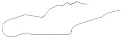 Fuel Line, Front/Rear, 1978-80 Monte Carlo, 3/8", 1pc