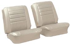 Seat Upholstery Kit, 1965 Chevelle, Front Buckets/Coupe Rear, Leatherette