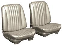 Seat Upholstery Kit, 1968 Chevelle, Front Buckets/Coupe Rear, Leatherette