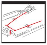 Parking Brake Cable, Intermediate, 1973-77 A-Body w/TH400/4-Spd MT