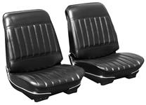 Seat Upholstery, 1971-72 Skylark, Custom/GS Front Split Bench w/ Armrest LEG
