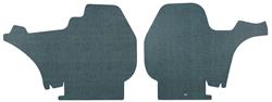 Side Panels, Trunk, 1969 Catalina Convertible, Gray/Green Felt