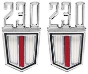 Emblem, Fender, 1965-67 Chevelle/El Camino, 230 6-Cyl, Pair