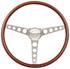 Steering Wheel Kit, 69-89 GM, Classic Wood, Tall Cap, Plain, Polished