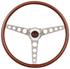 Steering Wheel Kit, 69-88 Chevy, Classic Wood, Tall Cap, Plain, Red Bowtie