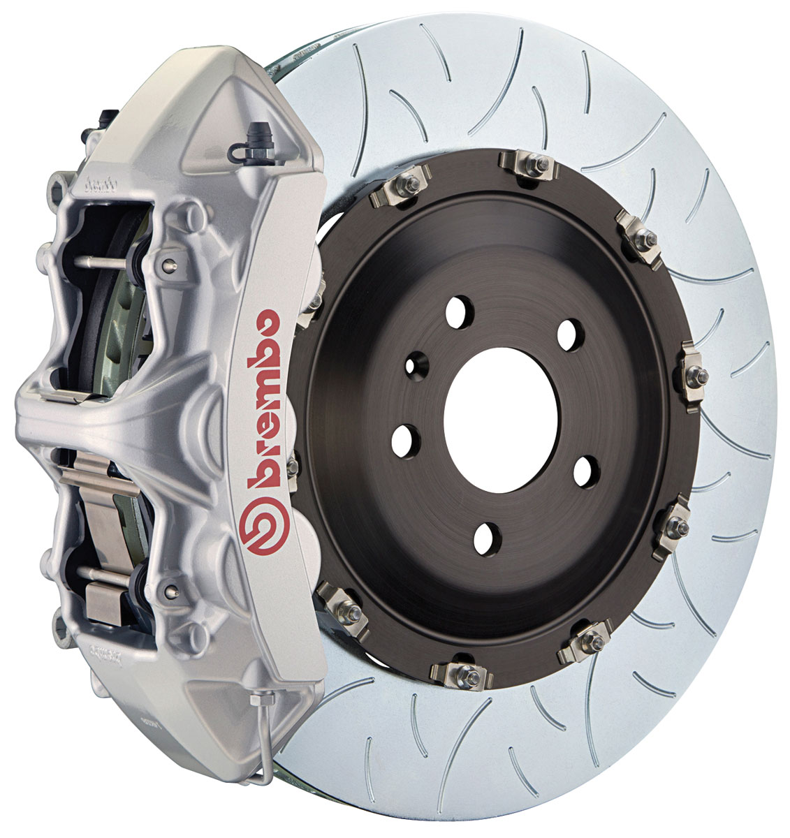 Brake Set, Brembo GT, 2006-09 XLR-V, Front, 2pc 350mm Rotors, 1pc 6P  Caliper SELECT-Silver