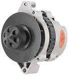 Alternator, Powermaster, 1954-88 GM, CS130, 140A, 1v Pulley, Black Baffle/Cone