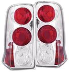 Tail Light Assembly, ANZO, 2002-06 Escalade/ESV, Incandescent, Chrome, w/o Cap