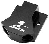 Fitting, Y-Block, Aeromotive, ORB-10 x ORB-08 (x2), High Flow