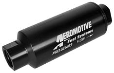 Fuel Filter, Inline, Aeromotive Pro-Series 100-Micron, ORB-12 Ports, 2-1/2"OD