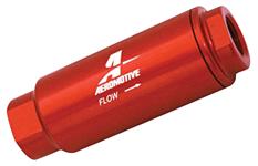 Fuel Filter, Inline, Aeromotive, 100 micron, 3/8 NPT Port, SS Series, 1-1/4" OD