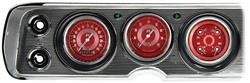 Gauge Conversion Kit, 64-65 Chevelle/El Camino, V8 Red Steelie