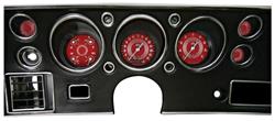 Gauge Conversion Kit, 1970-72 CH/EC/MC, V8 Red Steelie