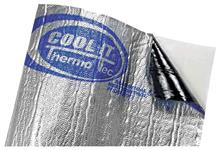 Heat and Sound Suppressor, Thermo-Tec, 12" x 12", 0.007" Thick, 2-Piece