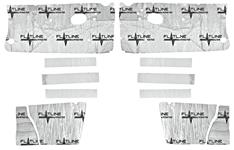 Sound Deadener, Flatline Barriers, Door/Inner Quarter Panel Set, 1964-67 A-Body