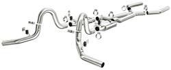 Exhaust System, Crossmember Back, 64-67 A-Body, 3 Inch, Stainless
