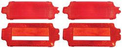 Lens Reflector, Tail Light, 1971-72 Cutlass, 4pc Kit