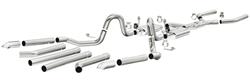 Exhaust System, Crossmember Back, 64-67 A-Body, 2.5 Inch, Stainless