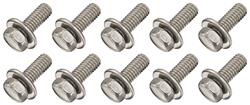 Bolt, Hex Head, 1959-93, w/Sems Washer, 10-PC